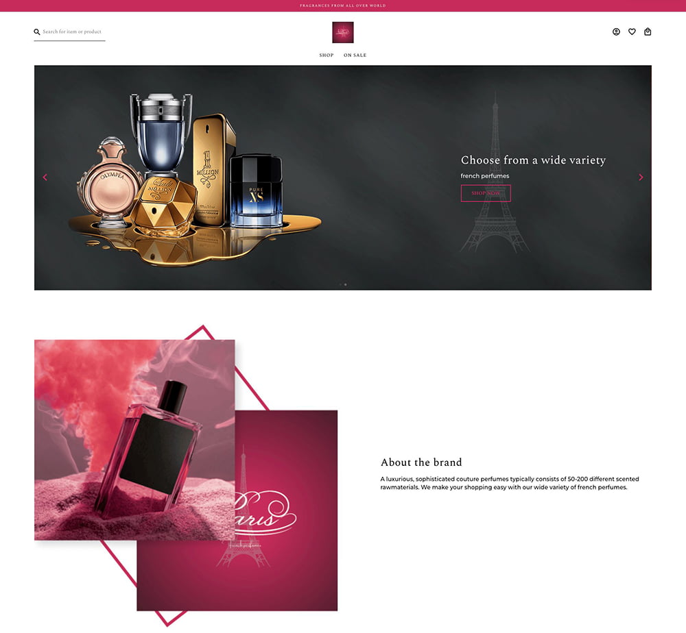 ecommerce design for online clothing business
