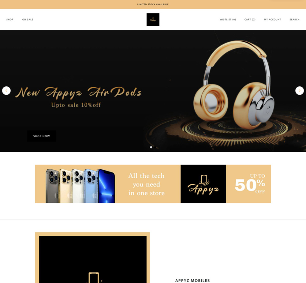ecommerce design for online clothing business
