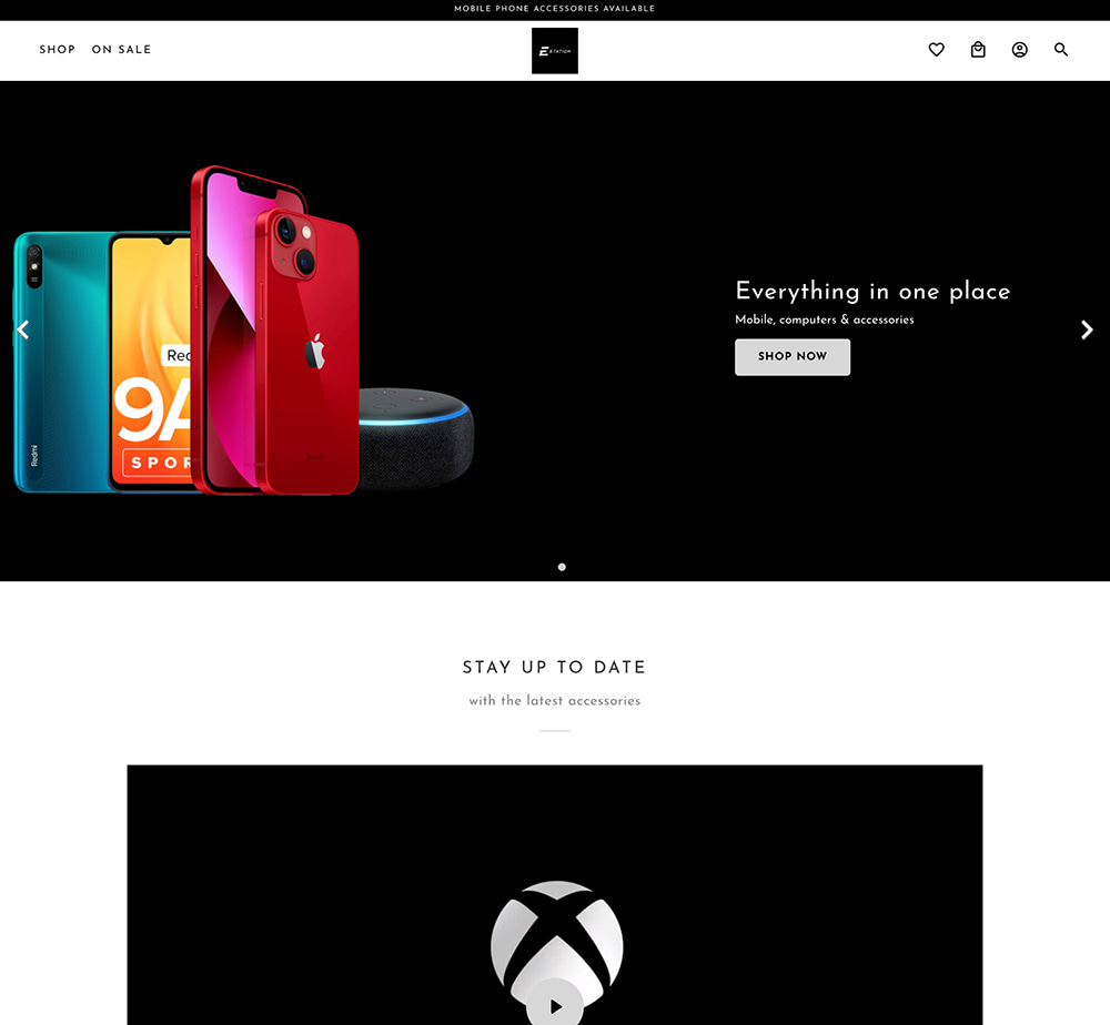 ecommerce design for online clothing business