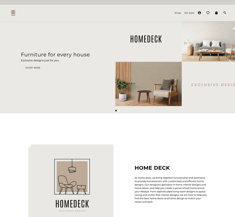 ecommerce design for online clothing business